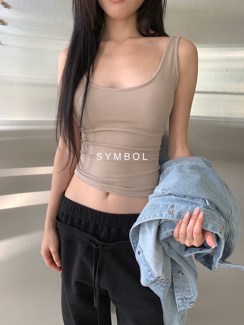 SYMBOL東大門實拍女裝新品人氣時尚真品職業熱賣吊帶背心SYMBOL吊帶/背心