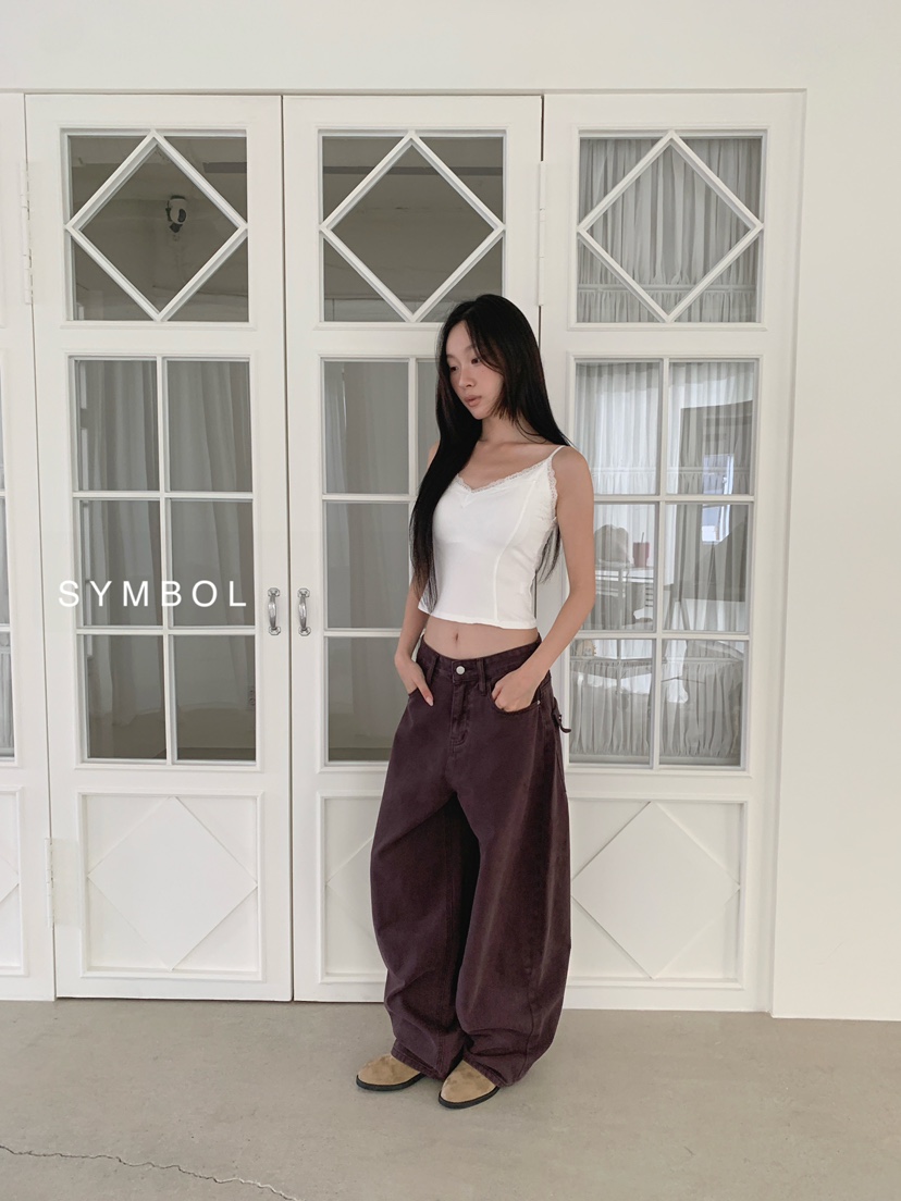 SYMBOL韓國代購女裝新品休閑人氣推薦職業26春夏吊帶背心蕾絲SYMBOL吊帶/背心