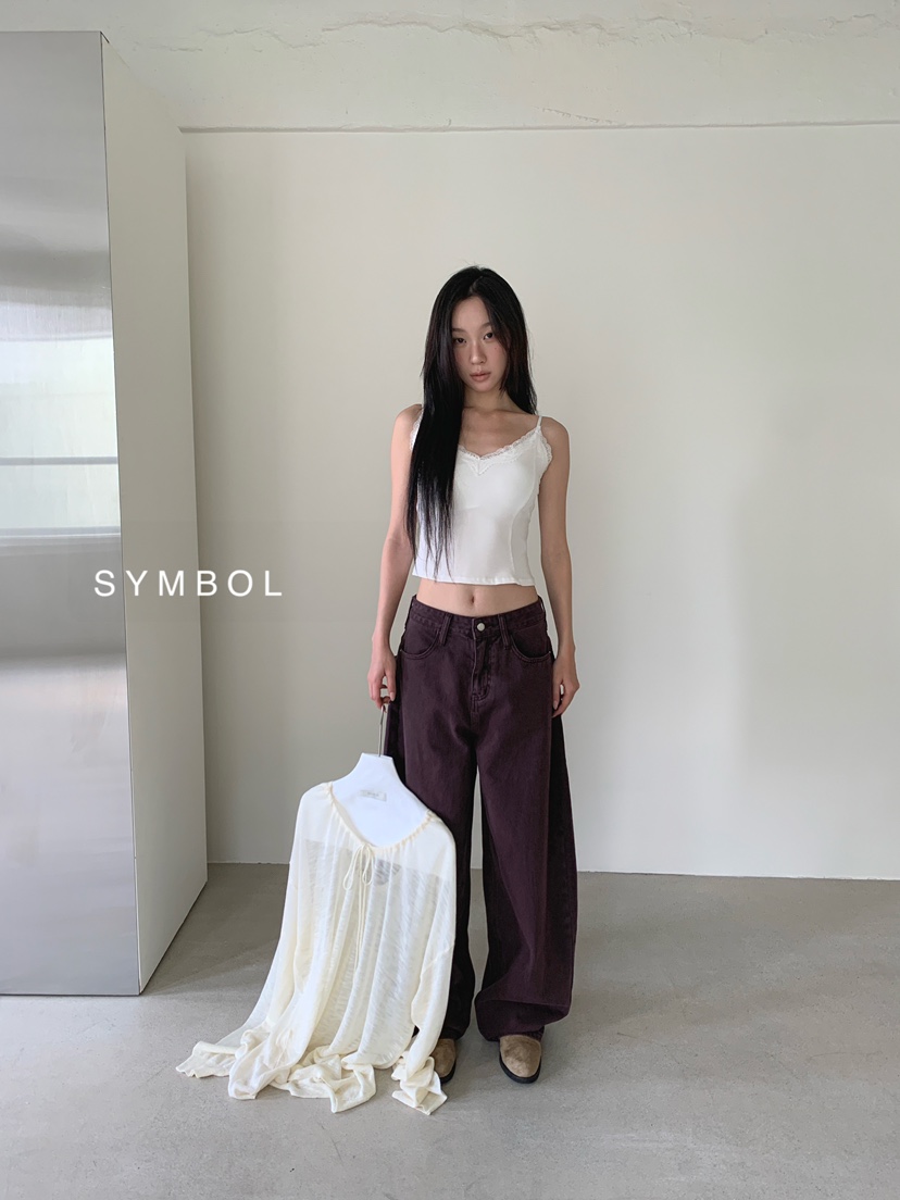 SYMBOL韓國代購女裝新品休閑人氣推薦職業26春夏吊帶背心蕾絲SYMBOL吊帶/背心