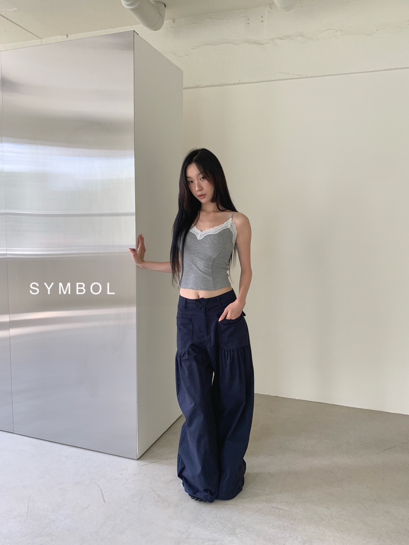 SYMBOL韓國代購女裝新品休閑人氣推薦職業26春夏吊帶背心蕾絲SYMBOL吊帶/背心