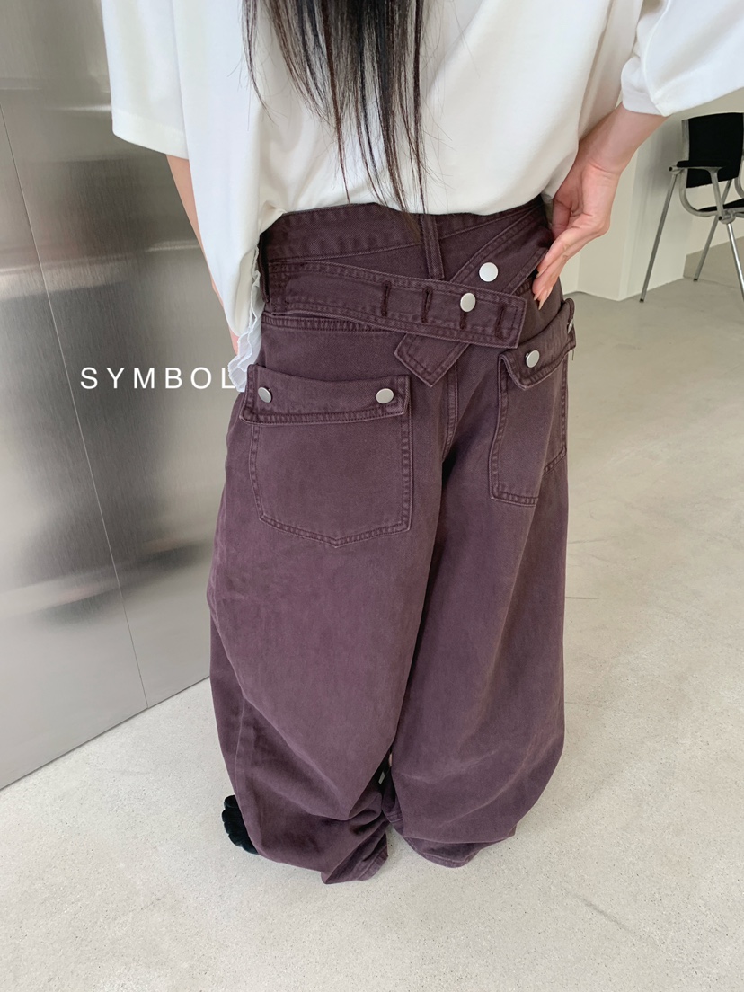 SYMBOL韓國直郵女士新品人氣職業熱賣真品26春夏時尚休閑褲SYMBOL休閑褲
