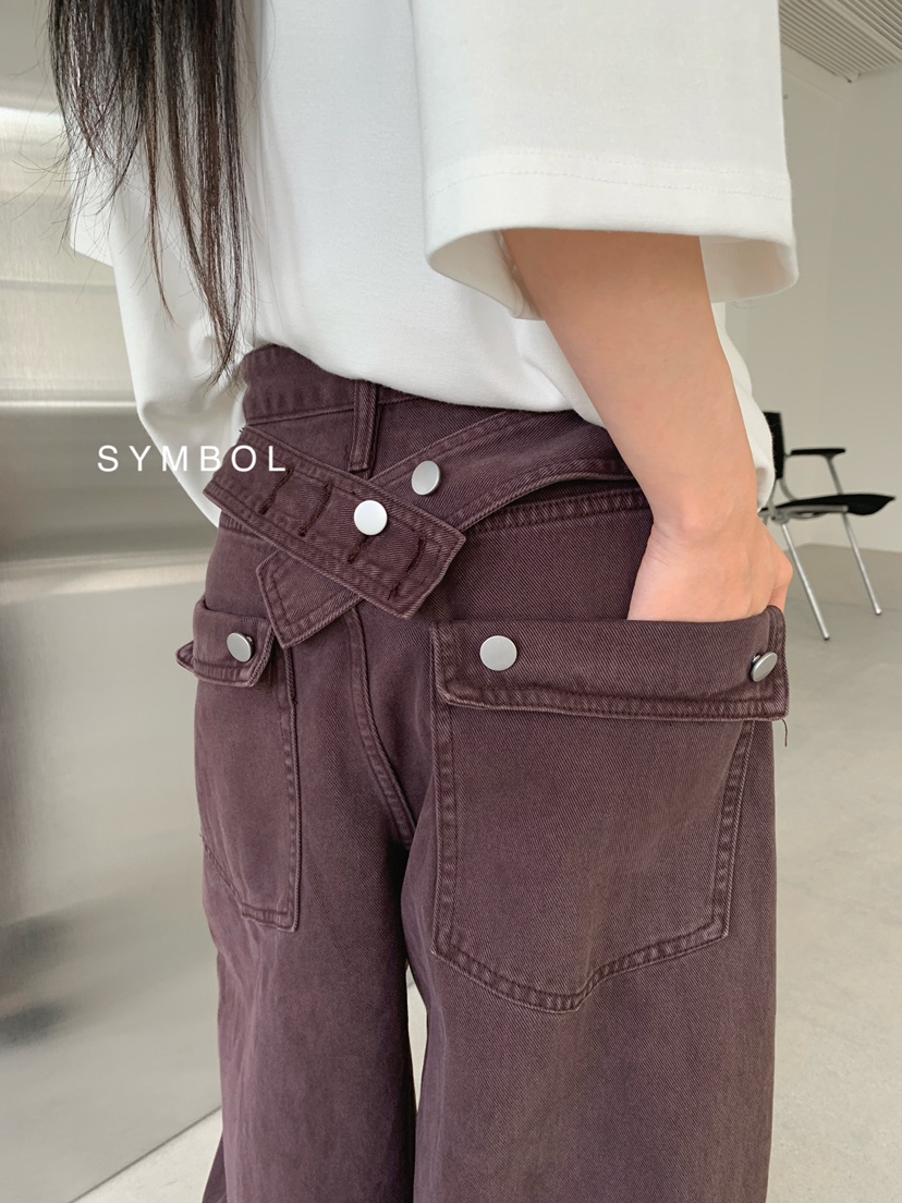 SYMBOL韓國直郵女士新品人氣職業熱賣真品26春夏時尚休閑褲SYMBOL休閑褲