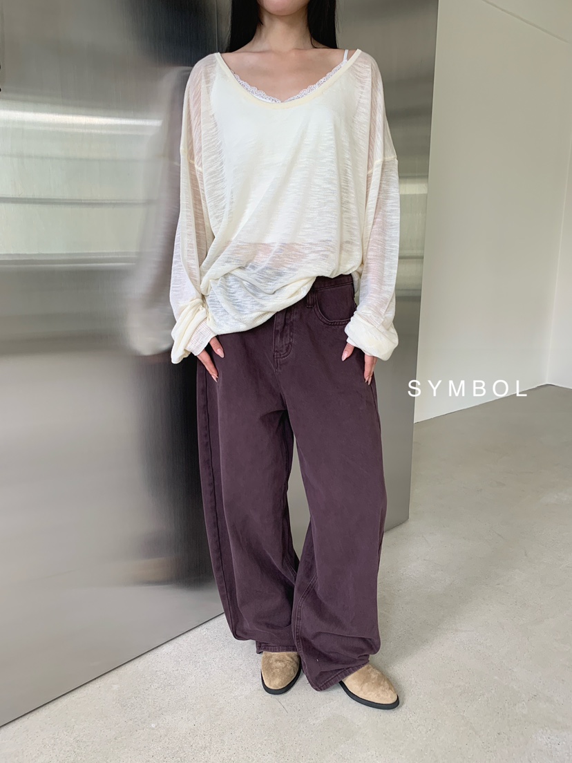 SYMBOL韓國直郵女士新品人氣職業熱賣真品26春夏時尚休閑褲SYMBOL休閑褲