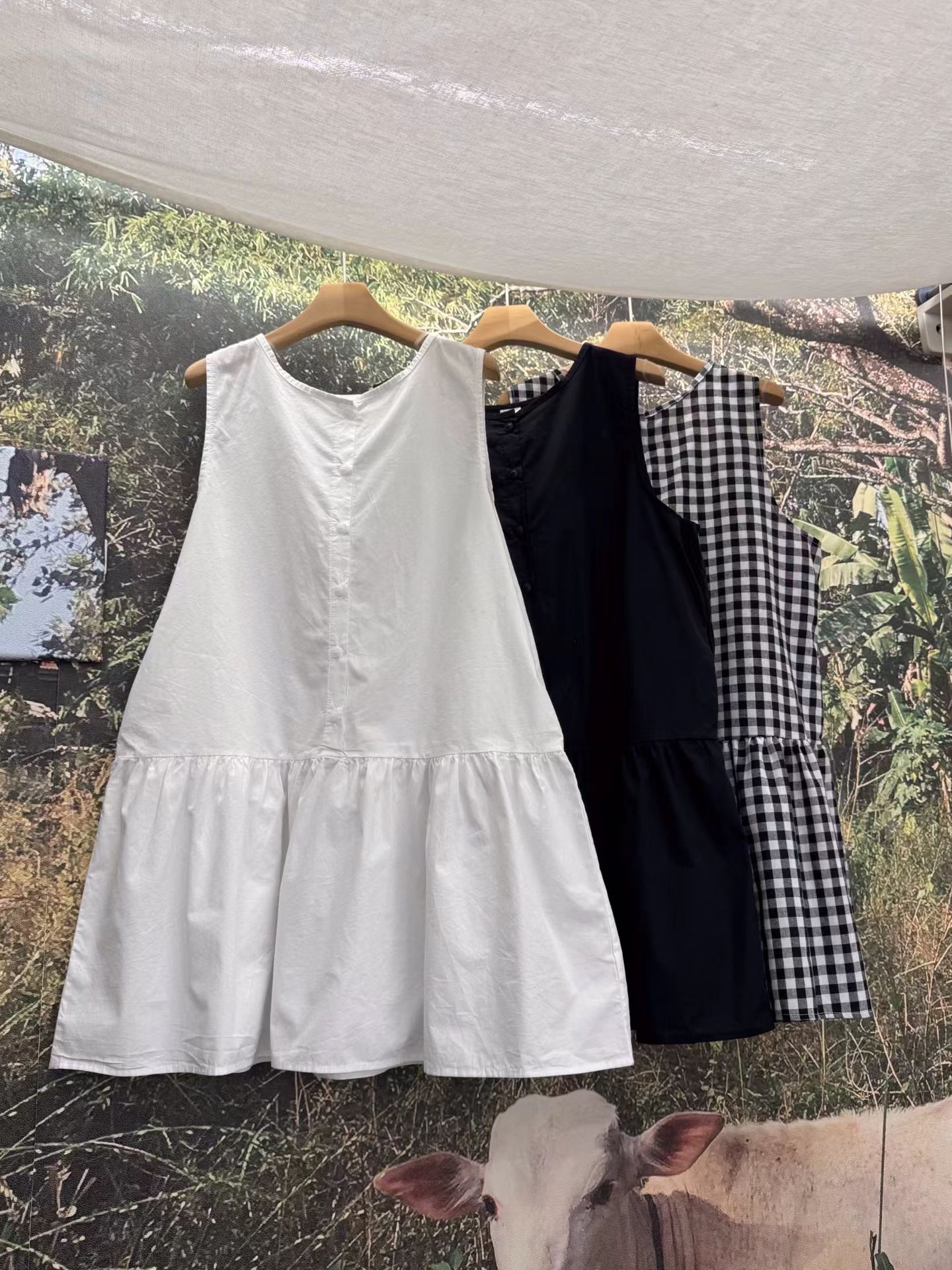 OPENSTANCE韓國代購女裝新品時尚推薦休閑人氣真品連衣裙OPSOPENSTANCE連衣裙