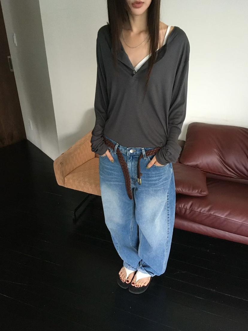 MINIMUZE東大門代購女士新款真品26秋季推薦熱賣休閑牛仔褲MINIMUZE牛仔褲