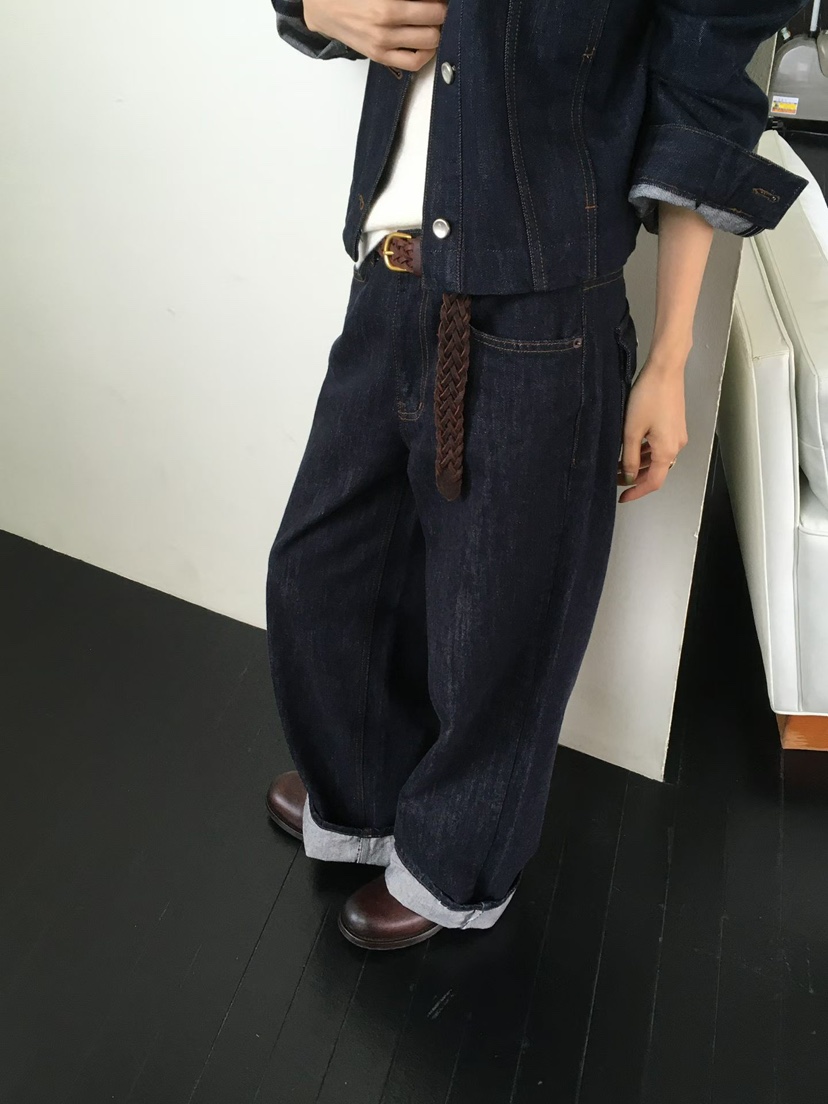 MINIMUZE韓國代購女裝新款推薦熱賣時尚休閑真品牛仔褲口袋MINIMUZE牛仔褲