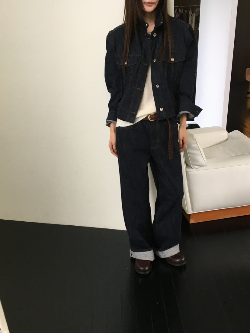 MINIMUZE韓國代購女裝新款推薦熱賣時尚休閑真品牛仔褲口袋MINIMUZE牛仔褲