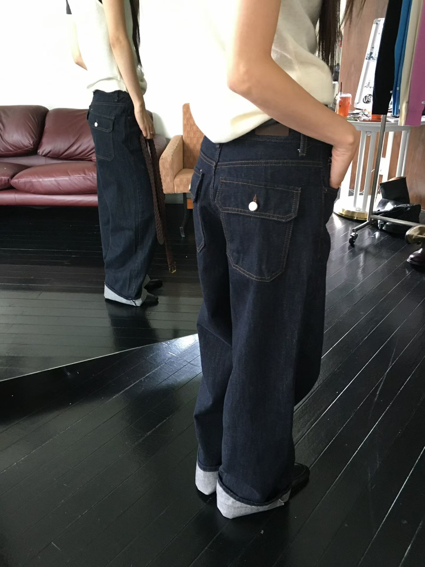 MINIMUZE韓國代購女裝新款推薦熱賣時尚休閑真品牛仔褲口袋MINIMUZE牛仔褲