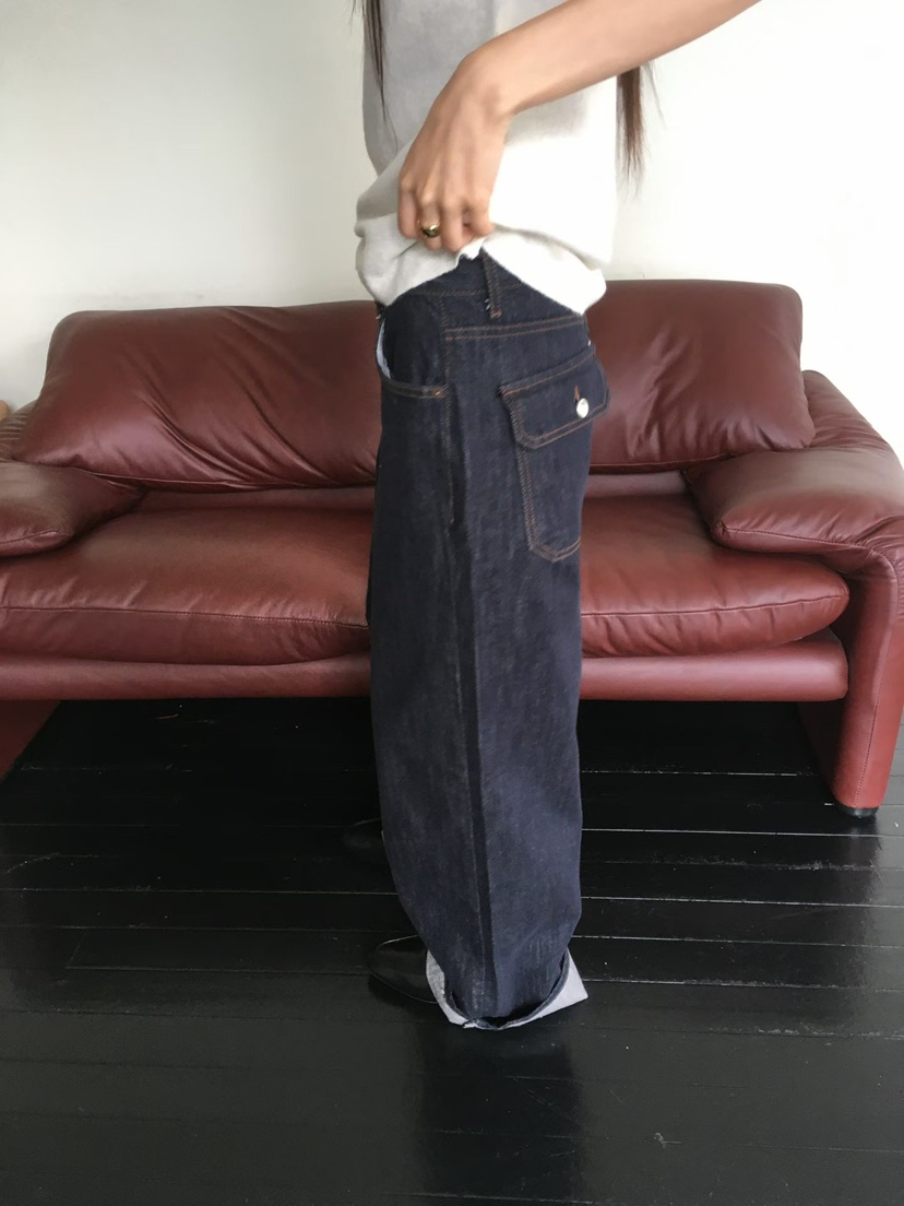 MINIMUZE韓國代購女裝新款推薦熱賣時尚休閑真品牛仔褲口袋MINIMUZE牛仔褲