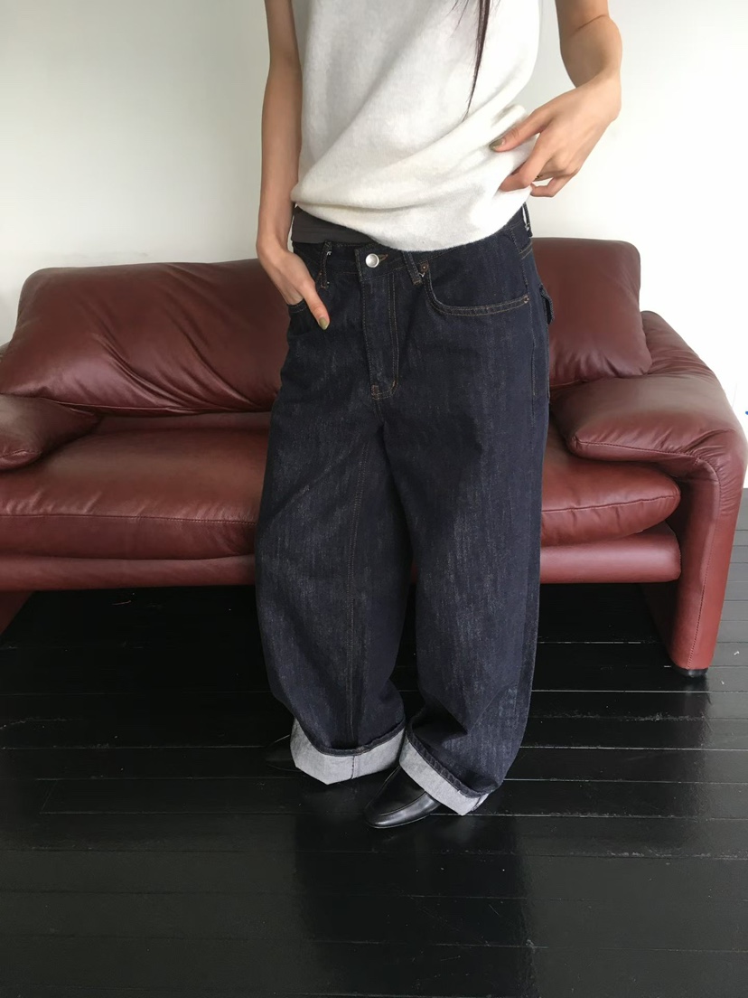 MINIMUZE韓國代購女裝新款推薦熱賣時尚休閑真品牛仔褲口袋MINIMUZE牛仔褲