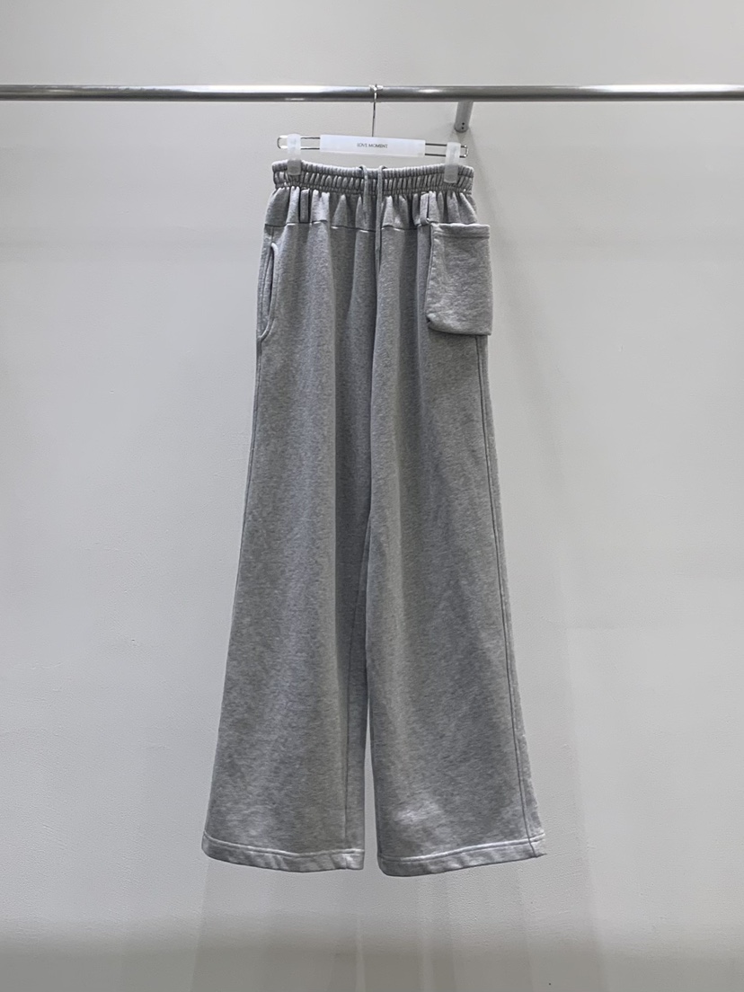 LOVE MOMENT韓國代購女士新品人氣真品推薦休閑褲口袋毛圈LOVE MOMENT休閑褲圖色1