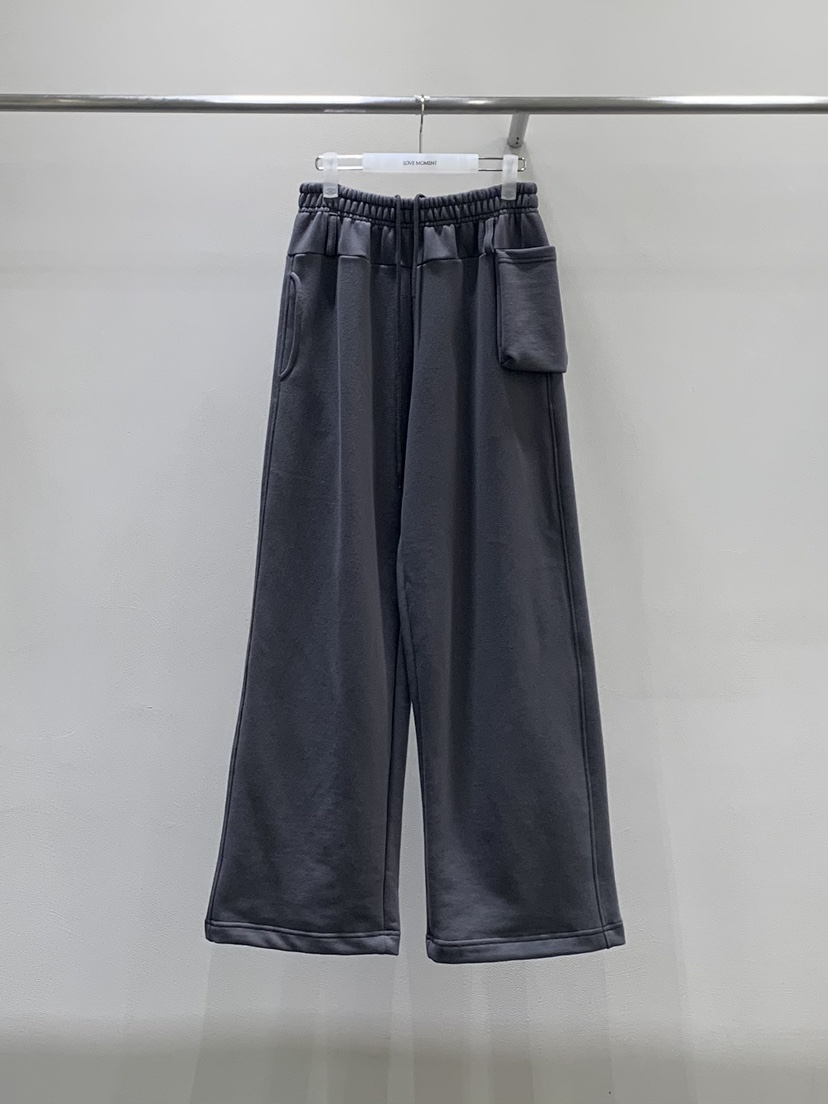 LOVE MOMENT韓國代購女士新品人氣真品推薦休閑褲口袋毛圈LOVE MOMENT休閑褲圖色2