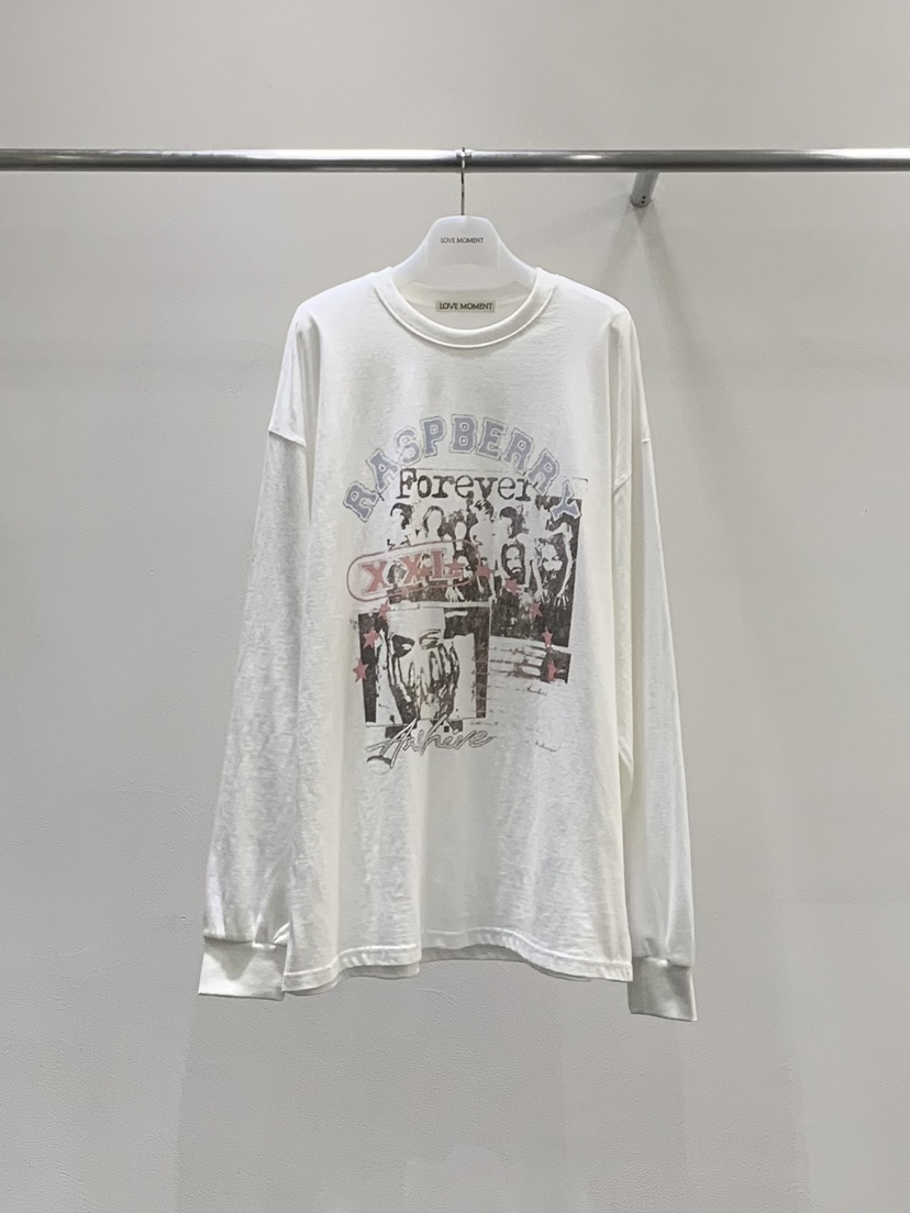 LOVE MOMENT東大門實拍女裝新品真品26夏季時尚休閑長袖T恤LOVE MOMENT長袖T恤圖色1