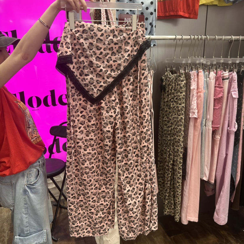 CLODE韓國直郵女士新品休閑人氣熱賣真品套裝屁簾套裝豹紋CLODE套裝圖色1
