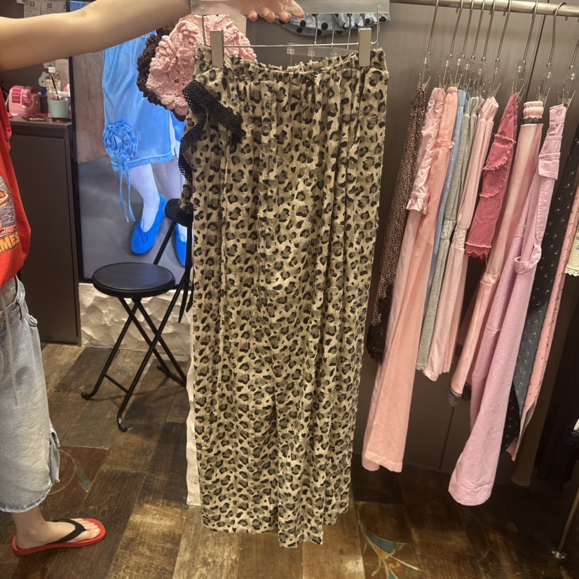 CLODE韓國直郵女士新品休閑人氣熱賣真品套裝屁簾套裝豹紋CLODE套裝圖色2