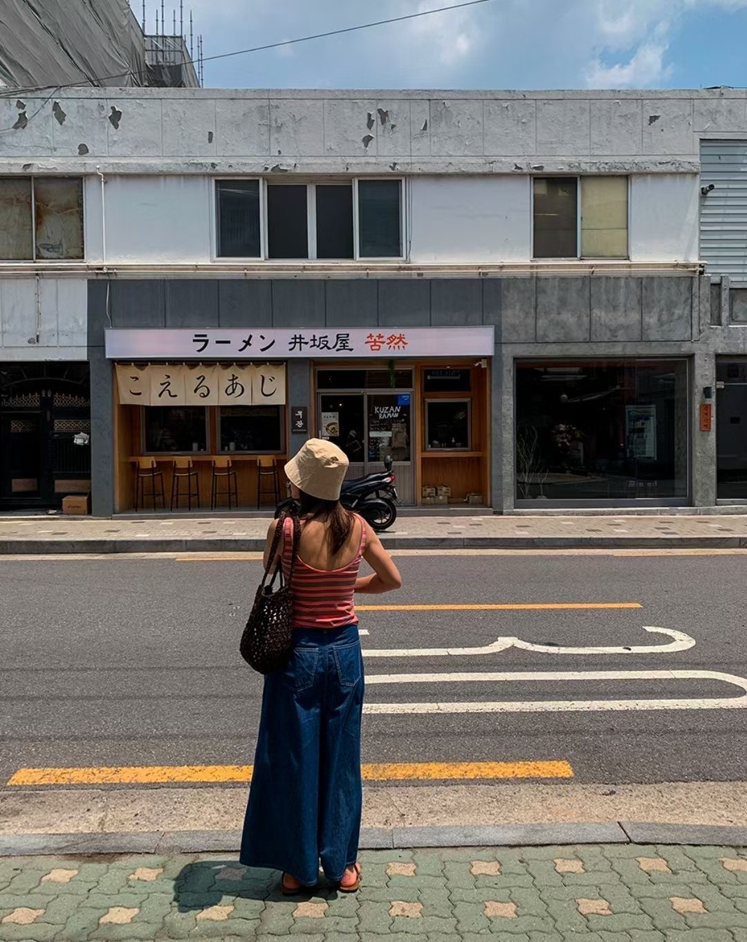 BLOCK韓國直郵女裝新款熱賣真品時尚推薦26夏季休閑牛仔褲BLOCK牛仔褲