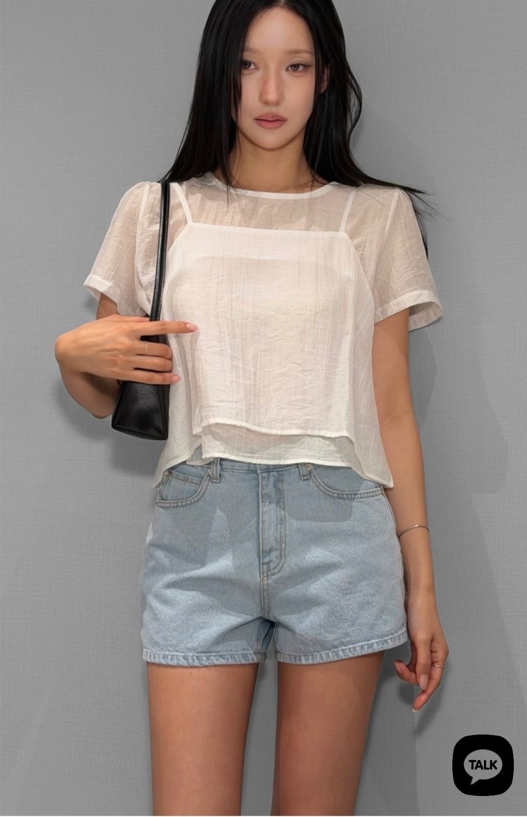 BLOCK東大門實拍女裝新品推薦真品休閑人氣26夏季時尚短褲BLOCK短褲圖色1