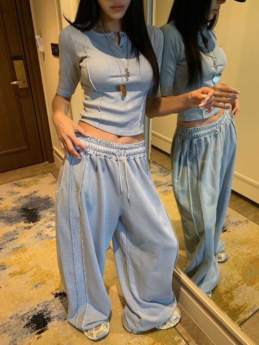 BADCALM東大門代購女士新款時尚26夏季休閑熱賣推薦休閑褲BADCALM休閑褲