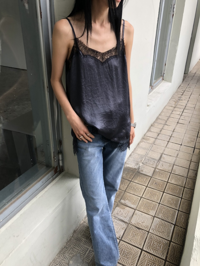 MOVENNE韓國直郵女士新款人氣時尚熱賣真品26夏季吊帶背心蕾絲MOVENNE吊帶/背心