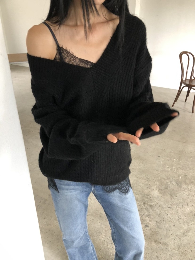 MOVENNE韓國直郵女士新款推薦休閑真品時尚熱賣毛衣馬海毛MOVENNE毛衣