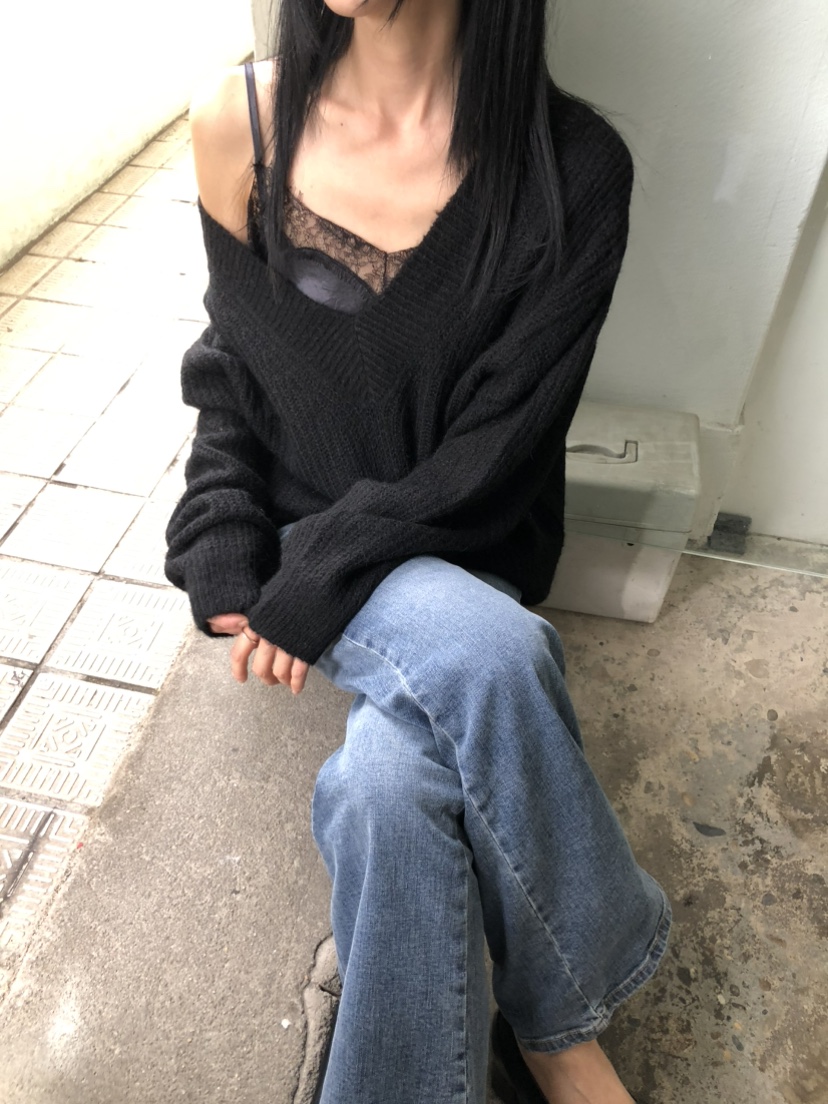 MOVENNE韓國直郵女士新款推薦休閑真品時尚熱賣毛衣馬海毛MOVENNE毛衣