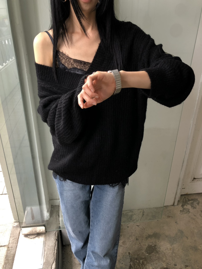 MOVENNE韓國直郵女士新款推薦休閑真品時尚熱賣毛衣馬海毛MOVENNE毛衣