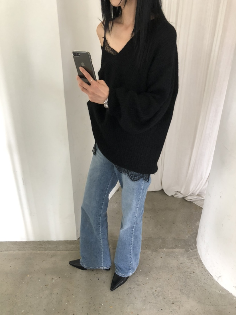 MOVENNE韓國直郵女士新款推薦休閑真品時尚熱賣毛衣馬海毛MOVENNE毛衣
