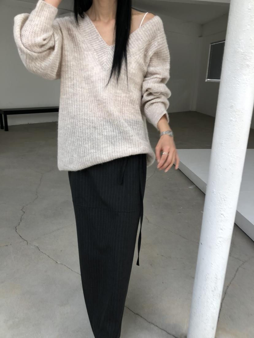 MOVENNE韓國直郵女士新款推薦休閑真品時尚熱賣毛衣馬海毛MOVENNE毛衣