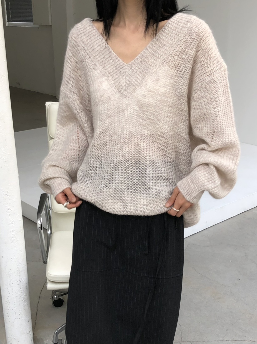 MOVENNE韓國直郵女士新款推薦休閑真品時尚熱賣毛衣馬海毛MOVENNE毛衣