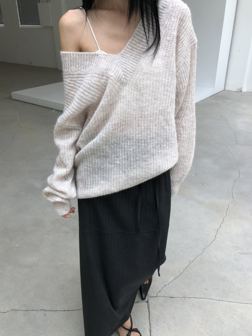 MOVENNE韓國直郵女士新款推薦休閑真品時尚熱賣毛衣馬海毛MOVENNE毛衣