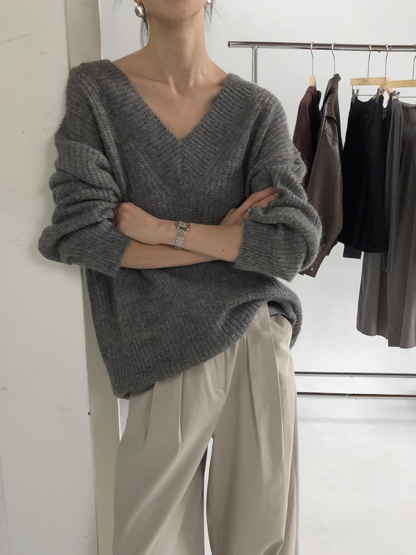 MOVENNE韓國直郵女士新款推薦休閑真品時尚熱賣毛衣馬海毛MOVENNE毛衣