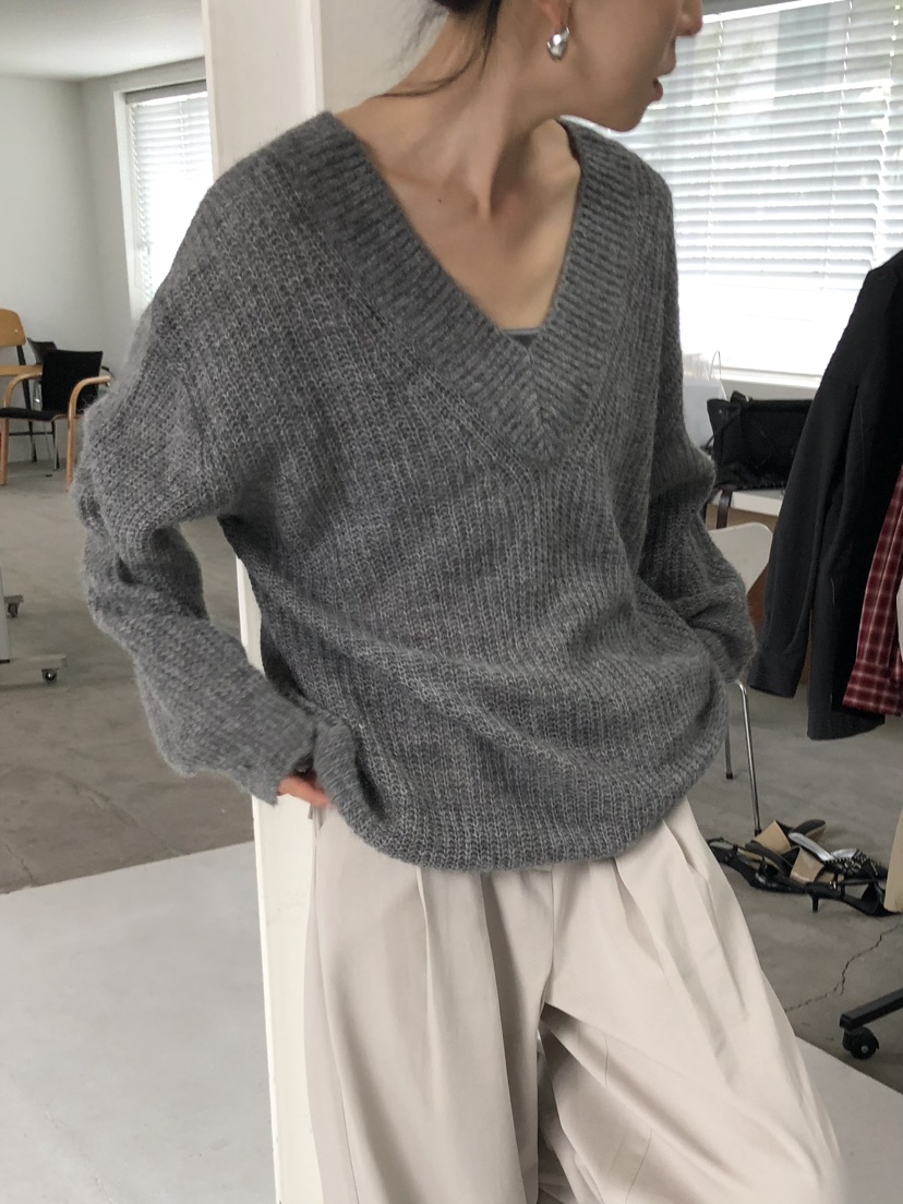 MOVENNE韓國直郵女士新款推薦休閑真品時尚熱賣毛衣馬海毛MOVENNE毛衣