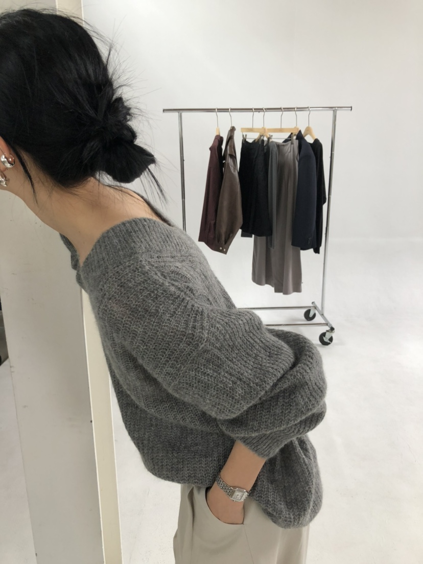 MOVENNE韓國直郵女士新款推薦休閑真品時尚熱賣毛衣馬海毛MOVENNE毛衣