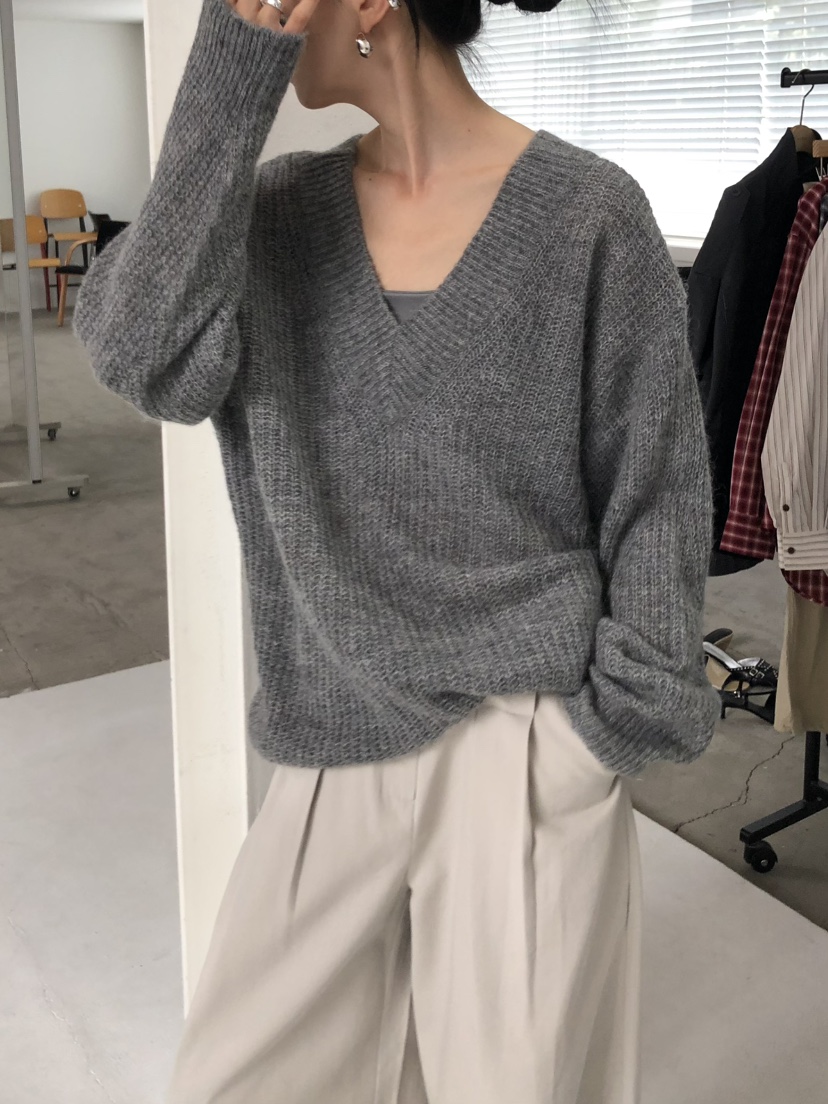 MOVENNE韓國直郵女士新款推薦休閑真品時尚熱賣毛衣馬海毛MOVENNE毛衣