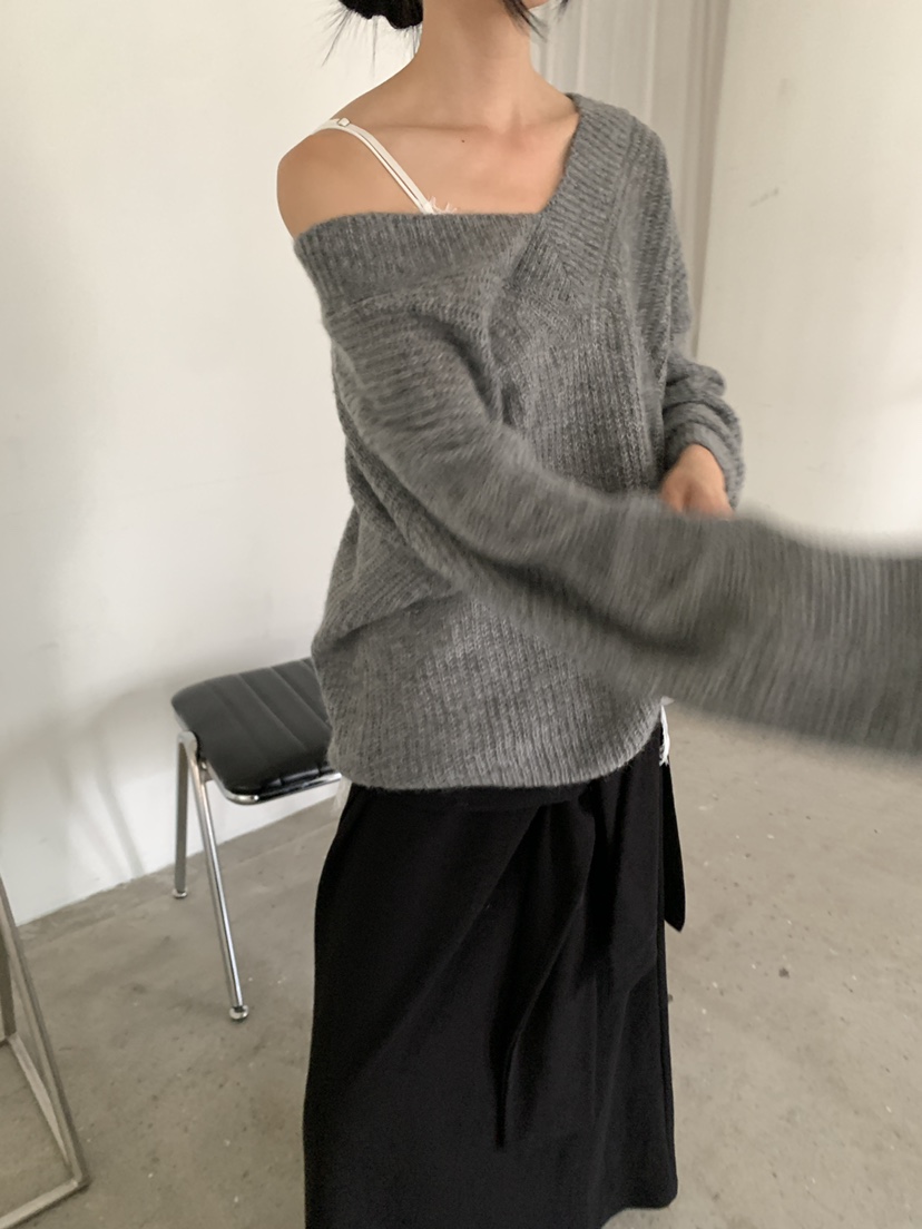 MOVENNE韓國直郵女士新款推薦休閑真品時尚熱賣毛衣馬海毛MOVENNE毛衣