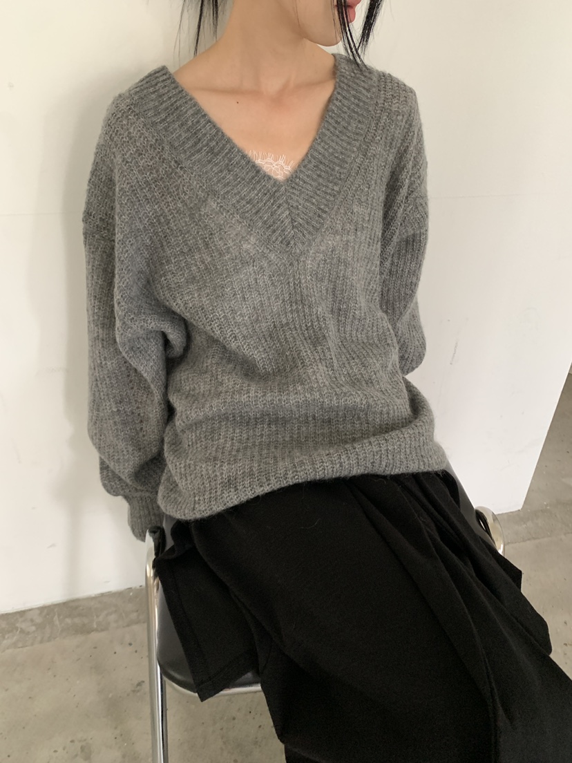 MOVENNE韓國直郵女士新款推薦休閑真品時尚熱賣毛衣馬海毛MOVENNE毛衣