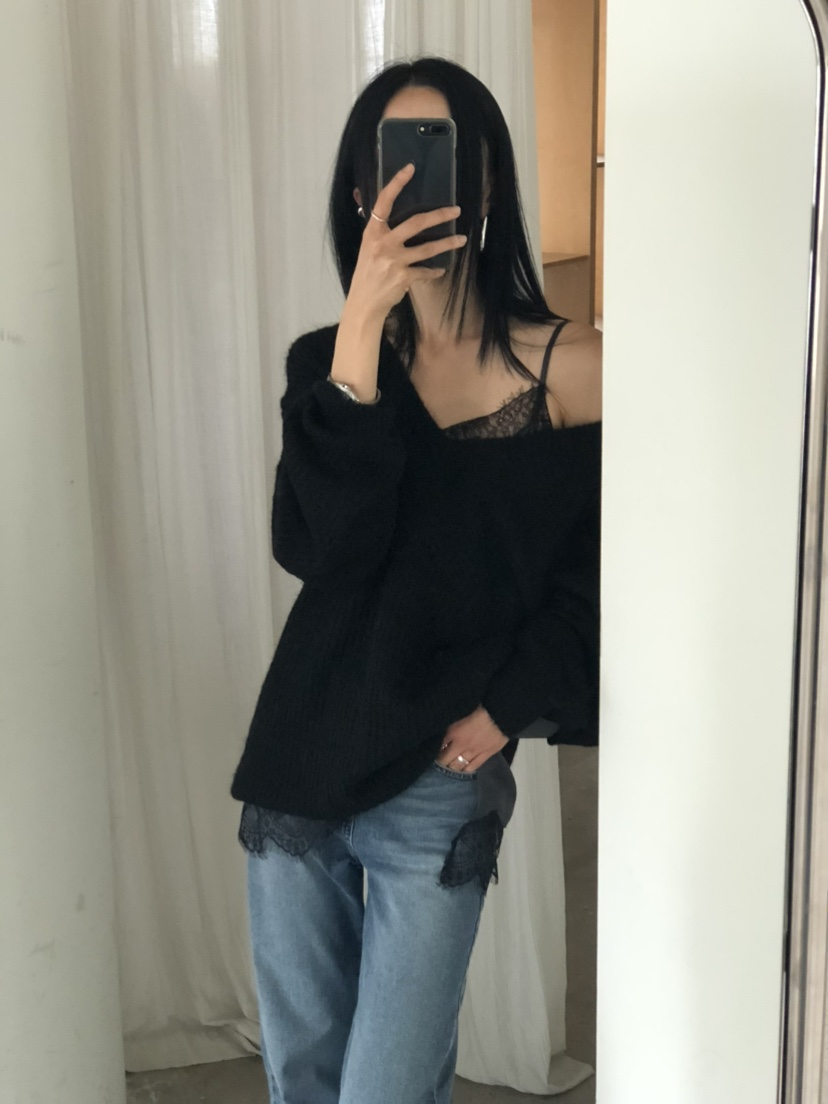 MOVENNE韓國直郵女士新款推薦休閑真品時尚熱賣毛衣馬海毛MOVENNE毛衣