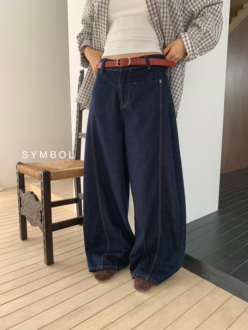 SYMBOL東大門直郵女裝新品真品時尚熱賣休閑牛仔褲不含腰帶SYMBOL牛仔褲圖色1