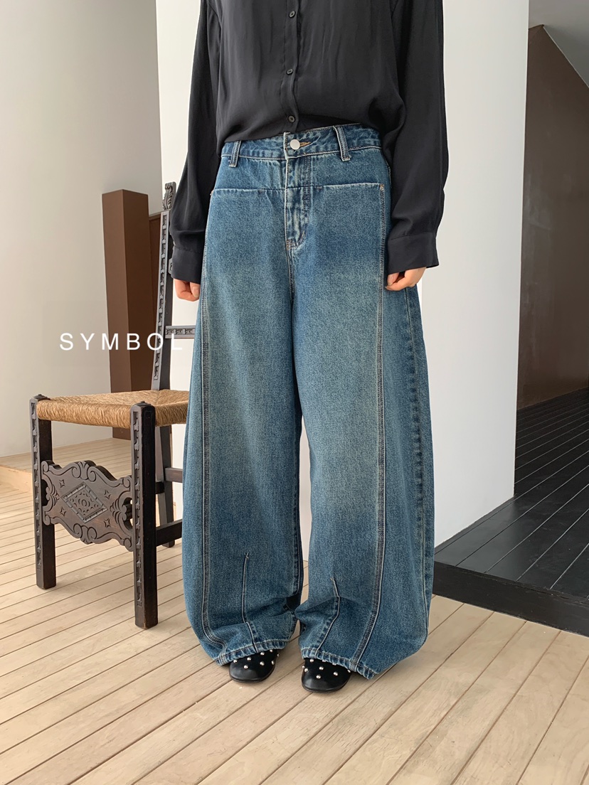 SYMBOL東大門直郵女裝新品真品時尚熱賣休閑牛仔褲不含腰帶SYMBOL牛仔褲圖色2