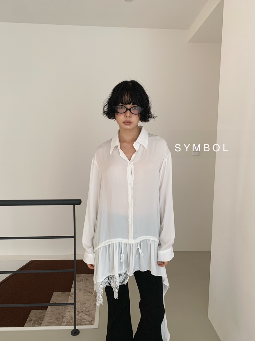 SYMBOL東大門代購女士新款人氣真品推薦休閑26夏季襯衫蕾絲衫SYMBOL襯衫/蕾絲衫