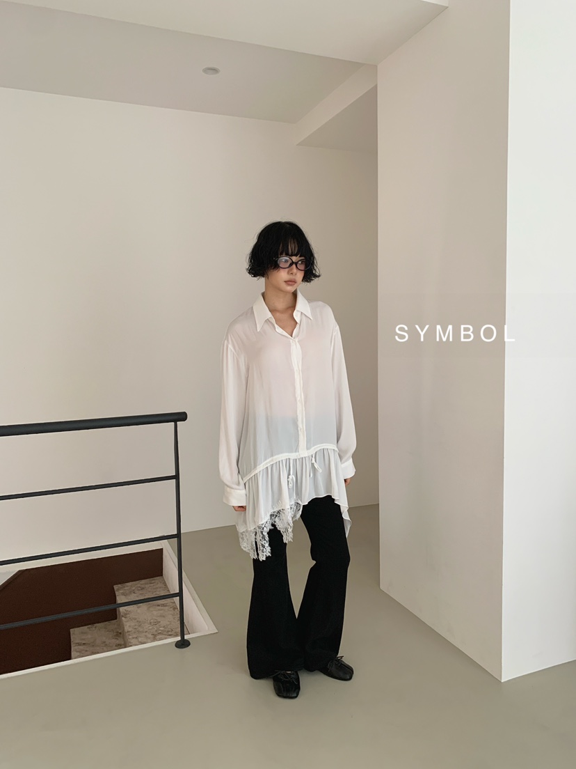 SYMBOL東大門代購女士新款人氣真品推薦休閑26夏季襯衫蕾絲衫SYMBOL襯衫/蕾絲衫