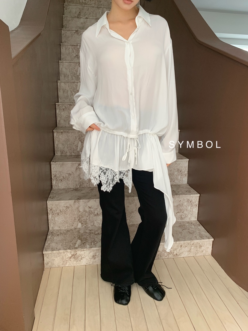 SYMBOL東大門代購女士新款人氣真品推薦休閑26夏季襯衫蕾絲衫SYMBOL襯衫/蕾絲衫