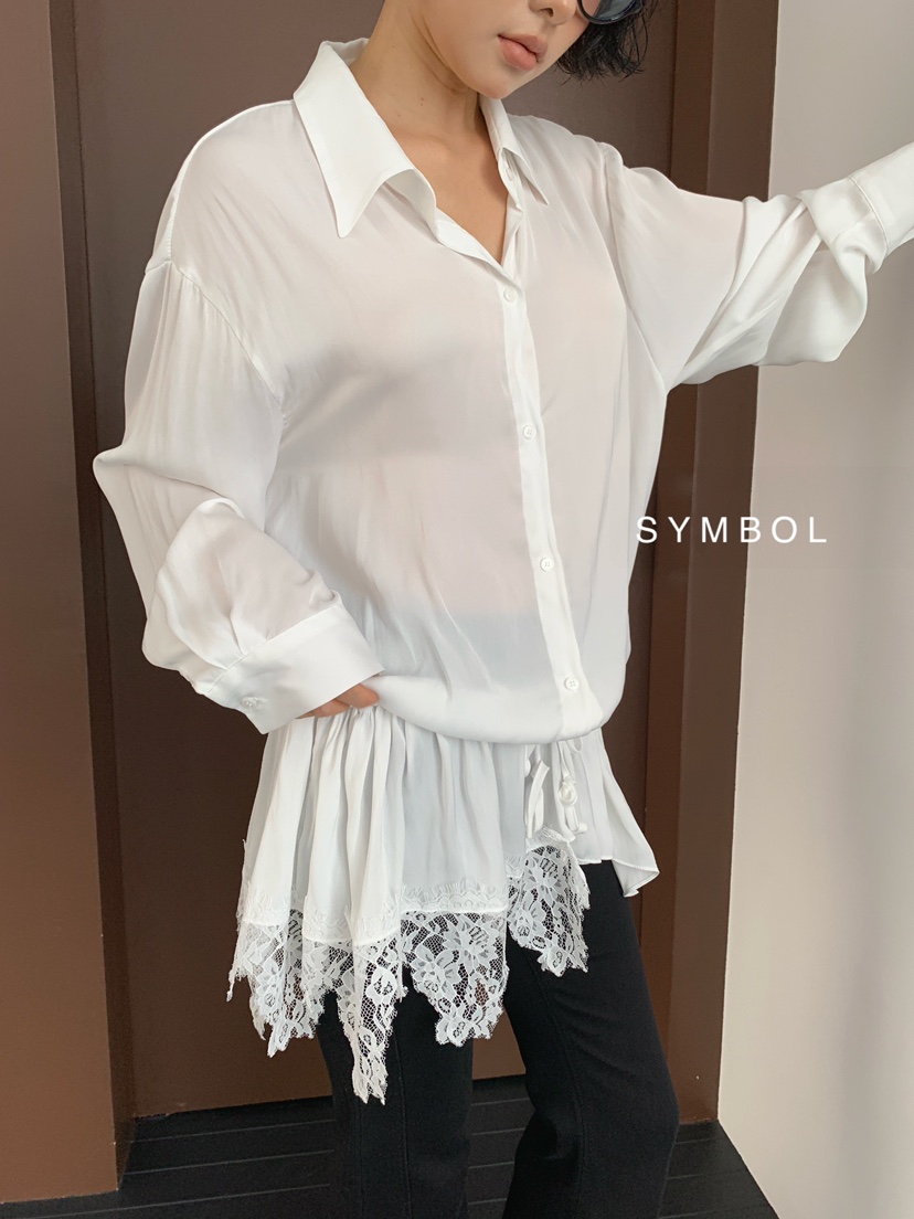 SYMBOL東大門代購女士新款人氣真品推薦休閑26夏季襯衫蕾絲衫SYMBOL襯衫/蕾絲衫