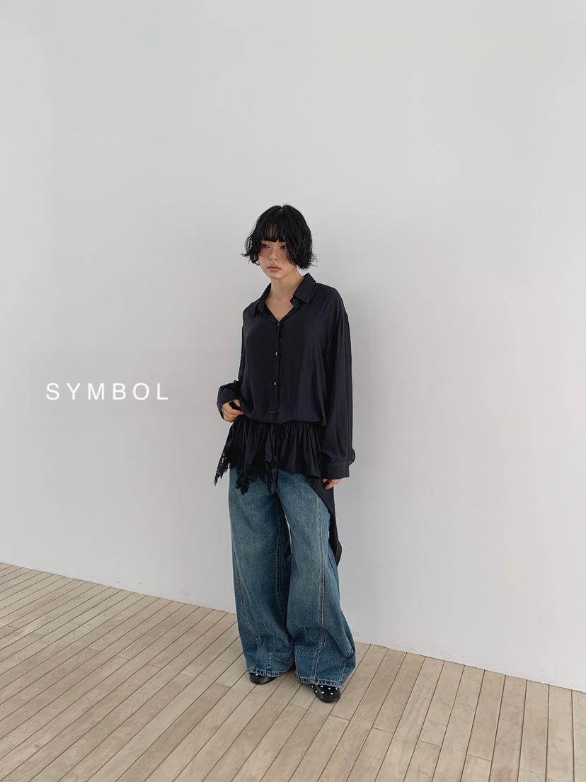 SYMBOL東大門代購女士新款人氣真品推薦休閑26夏季襯衫蕾絲衫SYMBOL襯衫/蕾絲衫