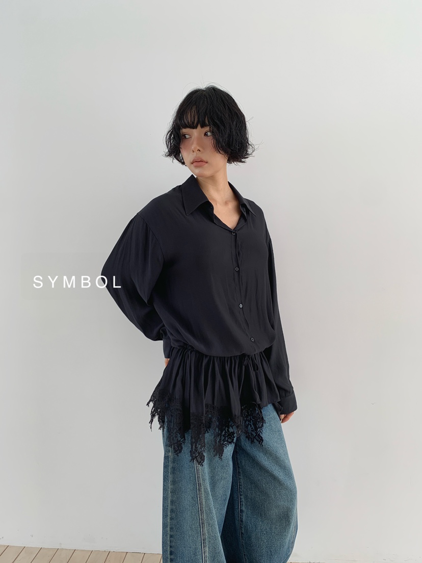 SYMBOL東大門代購女士新款人氣真品推薦休閑26夏季襯衫蕾絲衫SYMBOL襯衫/蕾絲衫