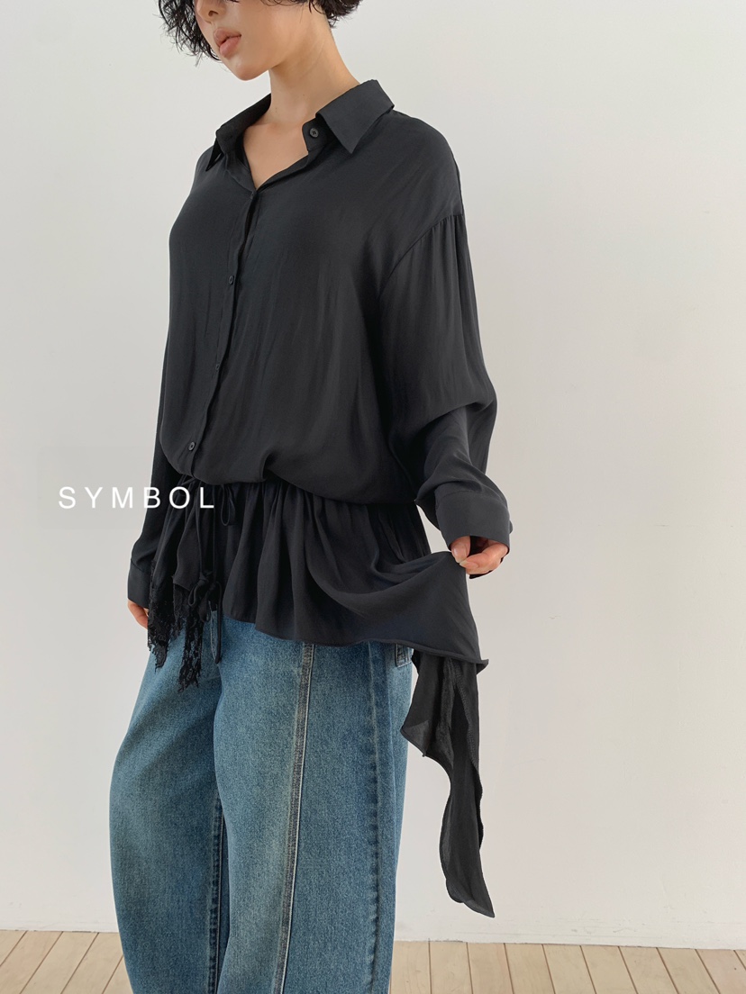 SYMBOL東大門代購女士新款人氣真品推薦休閑26夏季襯衫蕾絲衫SYMBOL襯衫/蕾絲衫