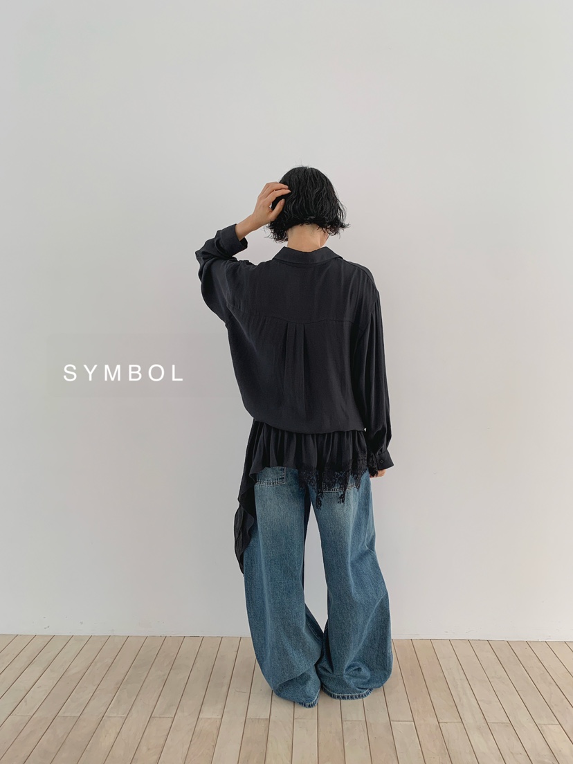 SYMBOL東大門代購女士新款人氣真品推薦休閑26夏季襯衫蕾絲衫SYMBOL襯衫/蕾絲衫