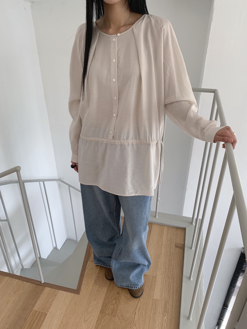 VERNIMENT韓國直郵女士新品人氣推薦真品休閑時尚襯衫蕾絲衫VERNIMENT襯衫/蕾絲衫
