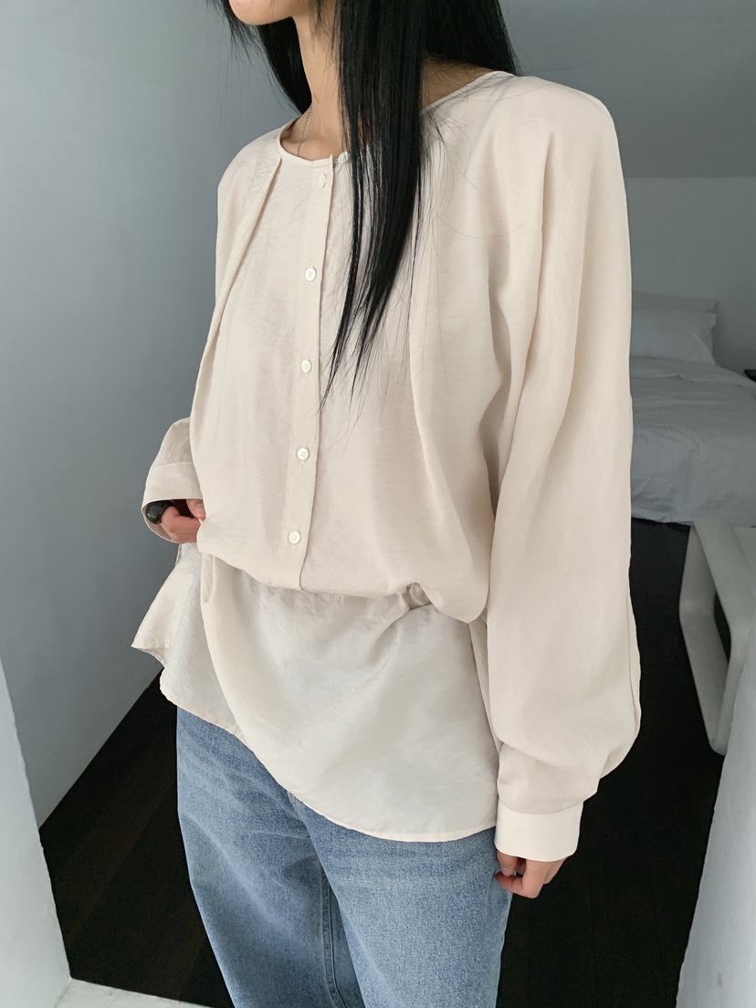 VERNIMENT韓國直郵女士新品人氣推薦真品休閑時尚襯衫蕾絲衫VERNIMENT襯衫/蕾絲衫