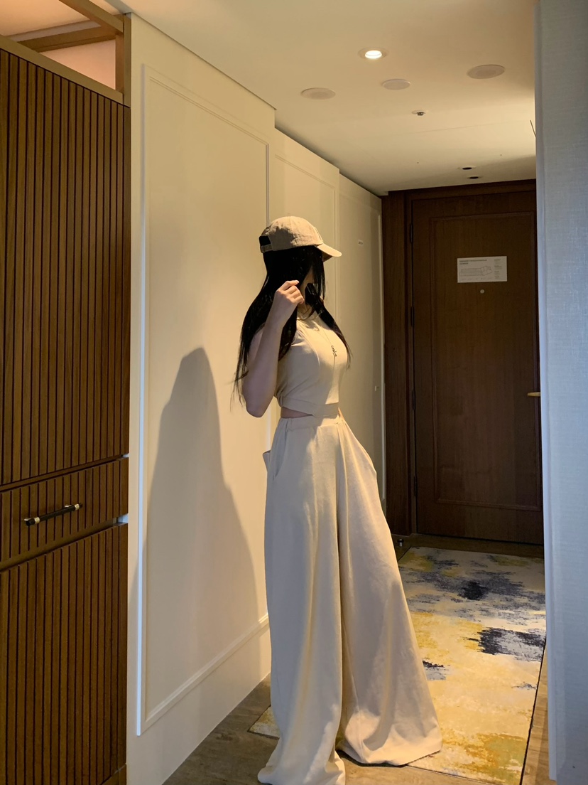 BADCALM韓國代購女士新款人氣推薦26夏季時尚真品熱賣背帶褲BADCALM背帶褲